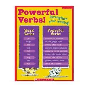   Scholastic Charts   Writing Traits   Powerful Verbs
