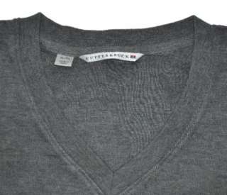 New CUTTER & BUCK Mens V Neck pullover SWEATER Sweatshirt GRAY Size L 
