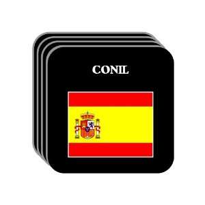  Spain [Espana]   CONIL Set of 4 Mini Mousepad Coasters 
