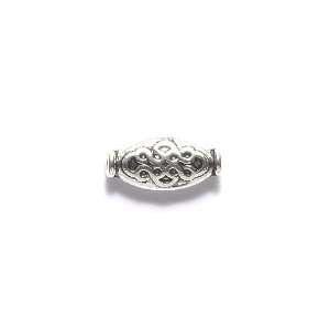 Shipwreck Beads Zinc Alloy Bead Oval with Celtic Knot Design, 7 by 