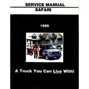    1986 GMC SAFARI VAN Shop Service Repair Manual Book Automotive
