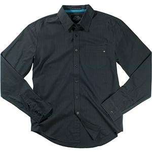  Fox Racing Youth Shiner Woven Shirt   Youth Large/Carbon 