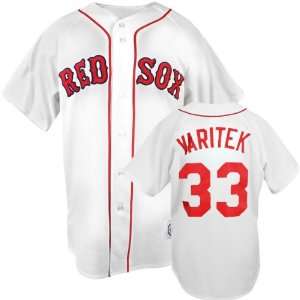  Jason Varitek Jersey Boston Red Sox Adult Home White #33 