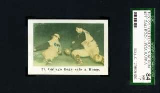 1950   1951 Toleteros #27 GALLEGO LLEGA SAFE HOME SGC 84  