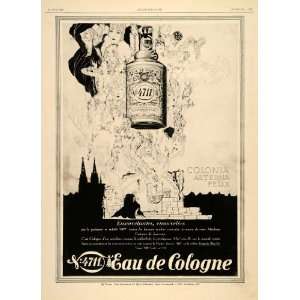  1929 Ad French Perfume 4711 Eau Cologne Potion Art Deco 