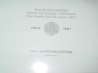 SFERRA Mateo 300 cotton egyptian white Cal King fitted sheet set ITALY 