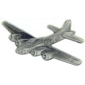  B 17 Flying Fortress Airplane Pin Pewter 2 3/8 Arts 