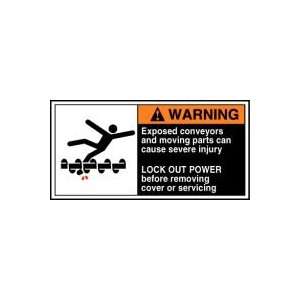WARNING Labels EXPOSED CONVEYORS AND MOVING PARTS CAN CAUSE SEVERE 