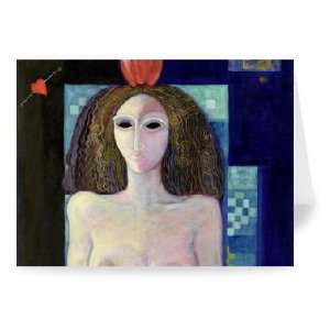 Eva, 2004 (acrylic on canvas) by Laila Shawa   Greeting Card (Pack of 