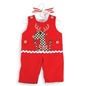  Reindeer Corduroy Longalls (0 6) Baby