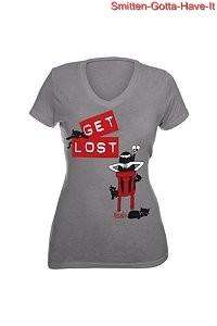   New Juniors S M L XL Grey GET LOST Tshirt Goth CLASSIC Gift  