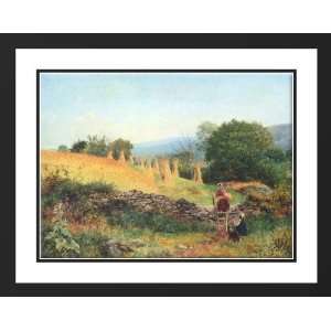   , Benjamin Williams 36x28 Framed and Double Matted A Welsh Cornfield