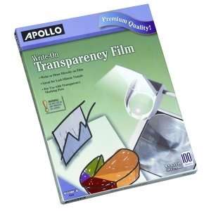  Apollo Write On Transparency Film   Clear   APOWO100CB 