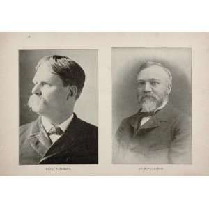  1899 Andrew Carnegie William Bryan Carl Schurz Print 