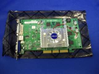 BRAND NEW ASUS V9180 64 MEG AGP VIDEO CARD WITH LCD, VGA, TV OUT   U3 