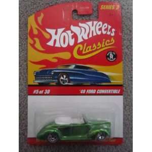  2006 Hotwheels #5 of 30 Series 3 1940 Ford Convertible 