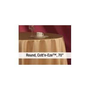  Cottn Eze 70in Round Cotton Tablecloth   1 PK of 2