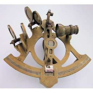  5 in Antiqued Brass Working Rack Pinon Sextant Item Free 