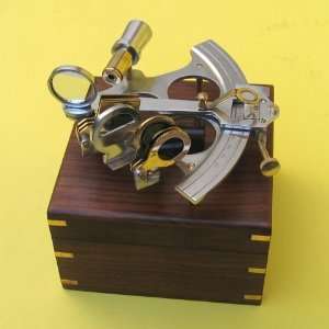    Brass Aluminium Nautical Sextant 8 in a Box