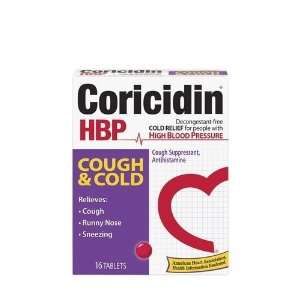  Coricidin Hbp Cough & Cold Tablets 16 Ea Health 