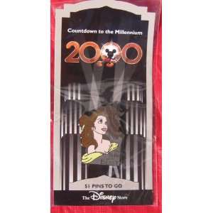 Disneys Countdown to the Millennium 2000 Collectors Pin #52   Belle 