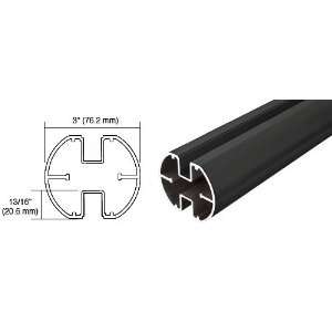   Diameter Round Black 180 Degree Center or End Posts   20 ft 1 in long