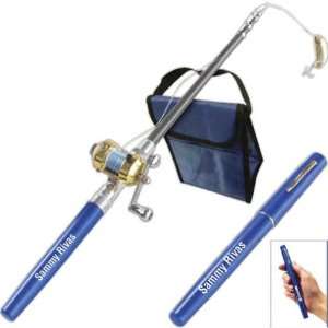 Collapsible fishing pole with mini baitcasting reel, drag control and 