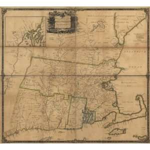  1753 map of New England