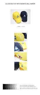 Le_Coq Golf Hat with Super Magnetic Ball Marker YELLOW_lecoqsportif 