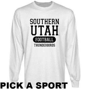  Southern Utah Thunderbirds White Custom Sport Long Sleeve 