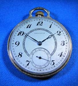 1926 HAMILTON 912 Grade 14K GOLD Filled 17 Jewel Size 12 Pocket Watch 