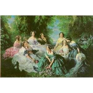  Empress Eugenie Surrounded by Ladies    Print