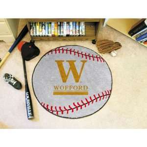  BSS   Wofford Terriers NCAA Baseball Round Floor Mat (29 