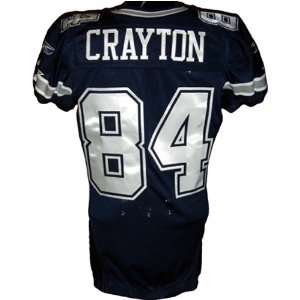 Patrick Crayton #84 Cowboys Game Issued Navy Jersey (Size 46) (Tagged 