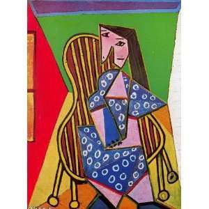   Picasso   24 x 32 inches   Mujer sentada en un sillón