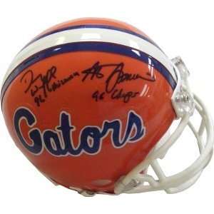 Steve Spurrier and Danny Wuerffel signed Florida Mini Helmet ins 