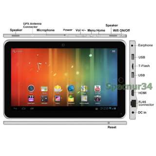 10.2 Zenithink Z102 Android 4.0 Cortex A9 GPS WiFi 3G Camera HDMI 