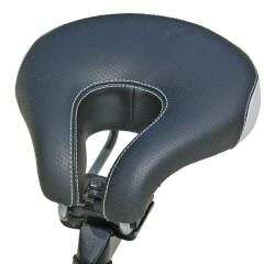 saddle for more athletic riding and two tone leather cover