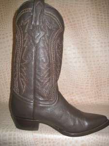 New Mens 2011 Chocolate Brown Leather Western Cowboy Boots  