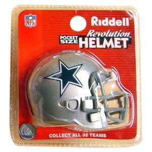  Dallas Cowboys Revolution Style Pocket Pro NFL Helmet 
