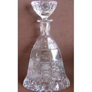 Crystal Decanter w Stopper   12 Tall Crystal Wine Decanter  