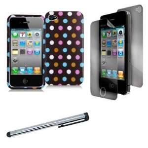  Dots Design Crystal Hard Skin Case Cover + LCD Screen Protector Film 