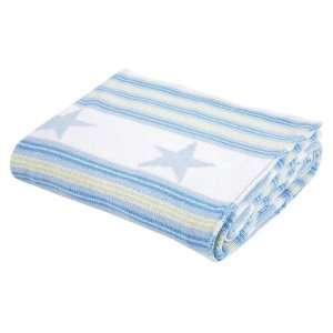  Elegant Baby   Blue Star Knit Blanket Baby