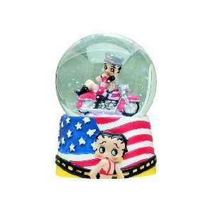  Betty Boop Biker American Rider Mini Snow Globe Toys 