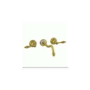   Weathered Brass Seaport Double Handle Low Lead Wall Mounted Widespre