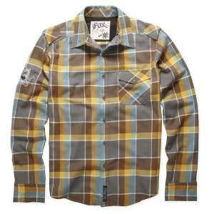  FOX WARPED L/S FLANNEL CHARCOAL M