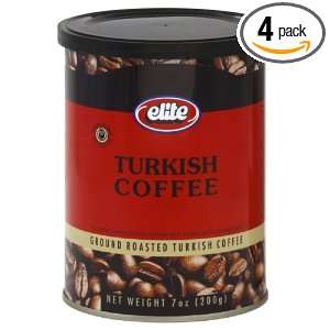 Elite Turkish Ground Roasted Coffee Tin, Passover, 7.0500 ounces (Pack 