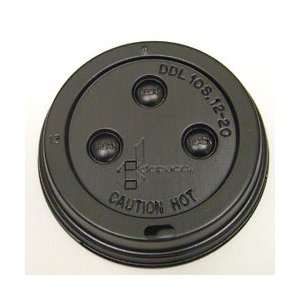  Dopaco Black Dome Lid For 12 24 Oz Hot 1000/Case Health 
