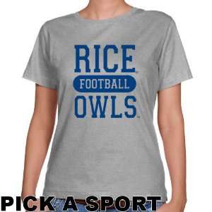  Rice Owl T Shirts  Rice Owls Ladies Ash Custom Sport 