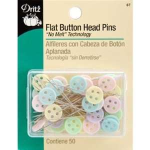  Flat Button Head Pins Arts, Crafts & Sewing